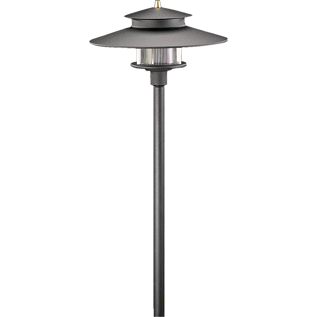 Vista Outdoor Lighting - PR-9207-B-2.5-W-T3 - tall 2 Tier Pagoda Light, Black, Warm