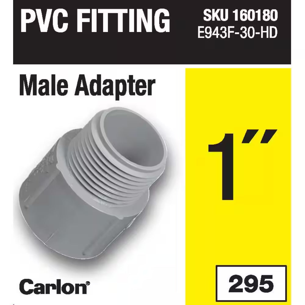 1 In. PVC Male Adapter